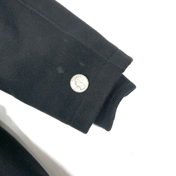 rag & bone Wool Coat 2 Black Hood Long Winter Womens Quilted Warm Parka Hooded - Picture 8 of 12